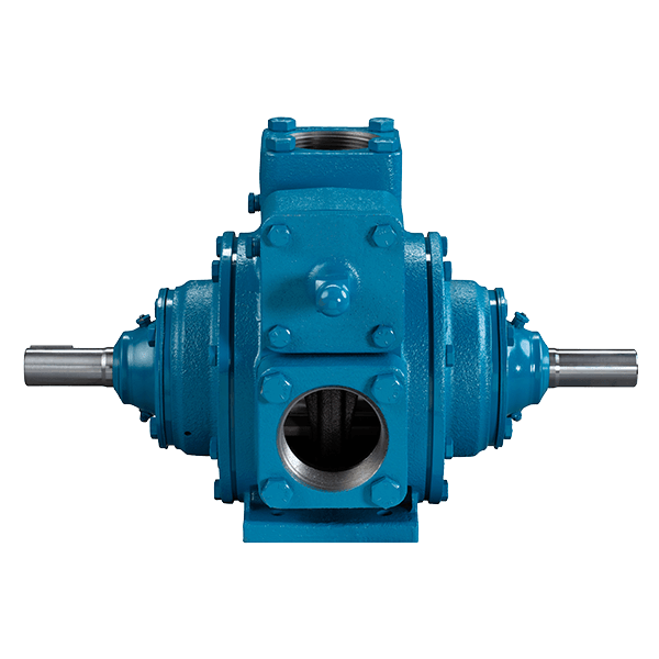 Blue TXD Sliding Vane Pump for tanker truck unloading with corrosion-resistant design and adjustable relief valve