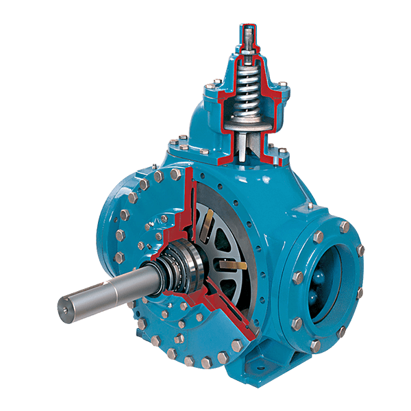 Blackmer HXL8G Sliding Vane Pump, cutaway view showing internal construction
