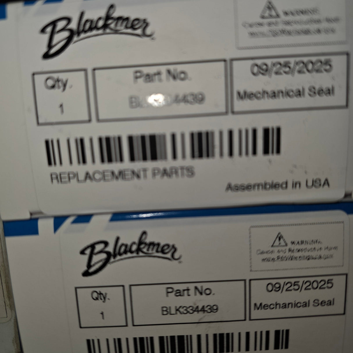 334439 Mechanical Seal by Blackmer