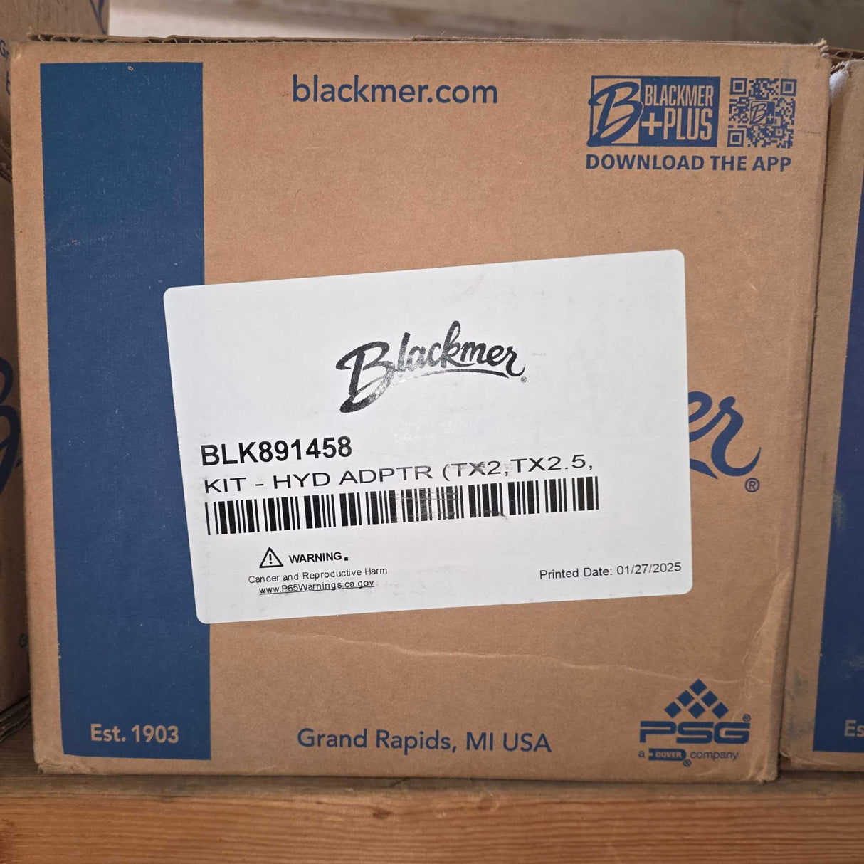 891458 Hydraulic Adapter Kit by Blackmer for TX2 or TX2.5 Pumps