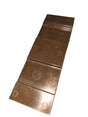 091819 Vane replacement pump component in dark brown metal with a flat slotted shape and stamped markings