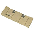 091829 Vane beige EC laminate pump component with segmented construction and two metal fasteners