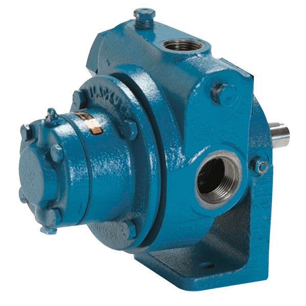 LG1 Sliding Vane Pump for propane and LPG transfer, heavy-duty construction, blue casing.