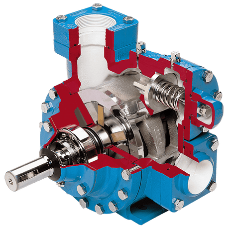 Blackmer SGL Series 2-4 inch sliding vane pump cutaway, second view