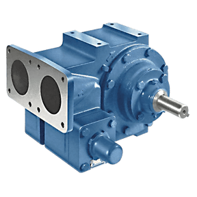 Blackmer TXH3C cast iron sliding vane truck pump with 3 inch same side inlet and outlet flanges
