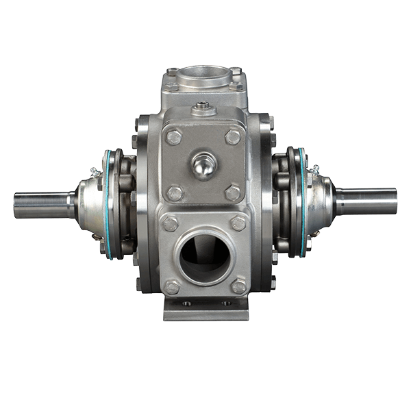 Blackmer STX-DEF sliding vane pump showing the double-ended keyed shaft