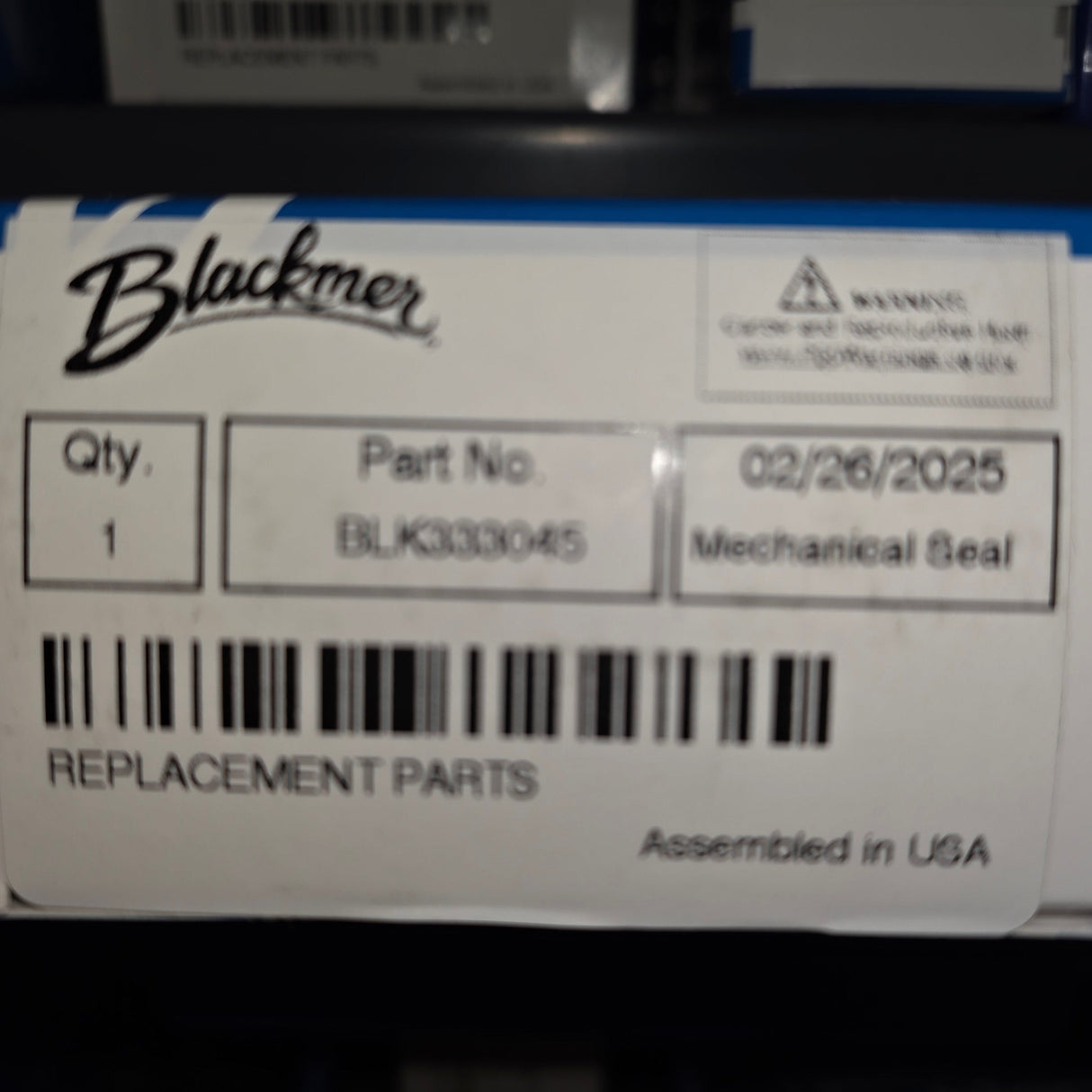 333045 Mechanical Seal by Blackmer