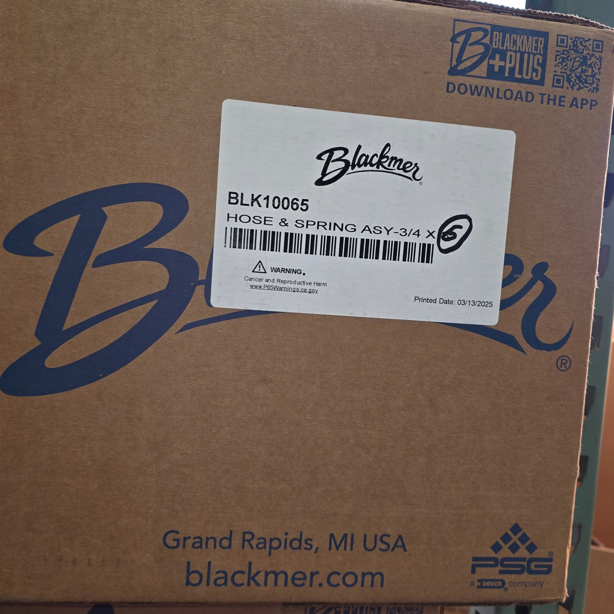 10065 Hose & Spring Assembly - 3/4 x 8 by Blackmer