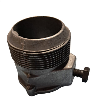 700307 Bung Adapter for Hand Pumps, by Blackmer, shown in metallic finish.