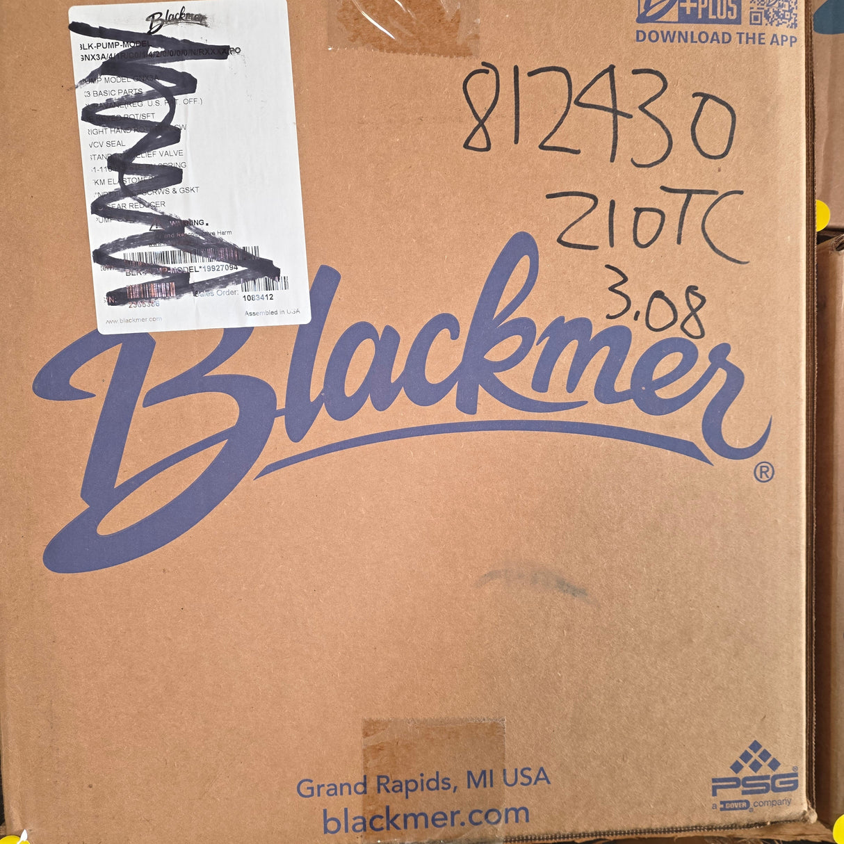 812430 Blackmer GNX3 3.08:1, SK871.1Z, 210TC Reducer